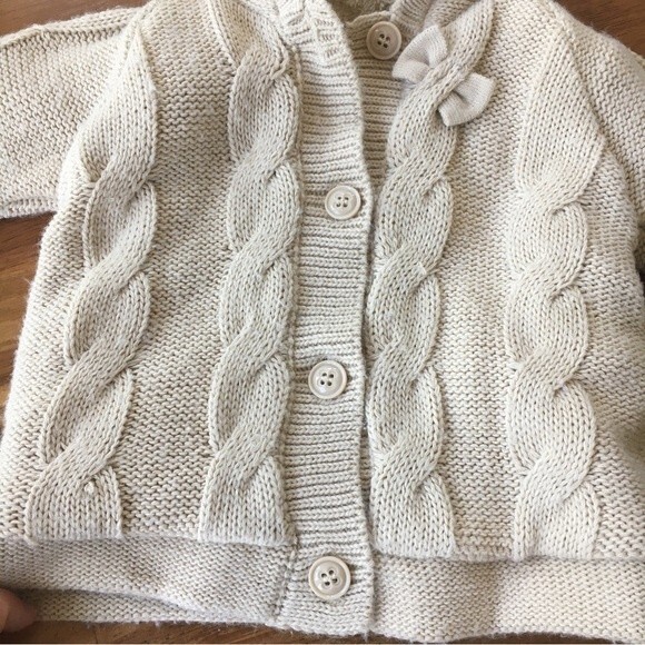 Mayoral Sweater, Sherpa Lined Knit Button Up, 9‎ M - Picture 3 of 8
